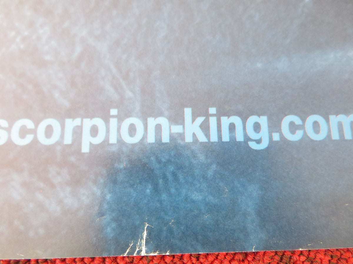 The Scorpion King - B UK Quad Rolled Poster Dwayne Johnson Bernard Hill 2002 Movie posters