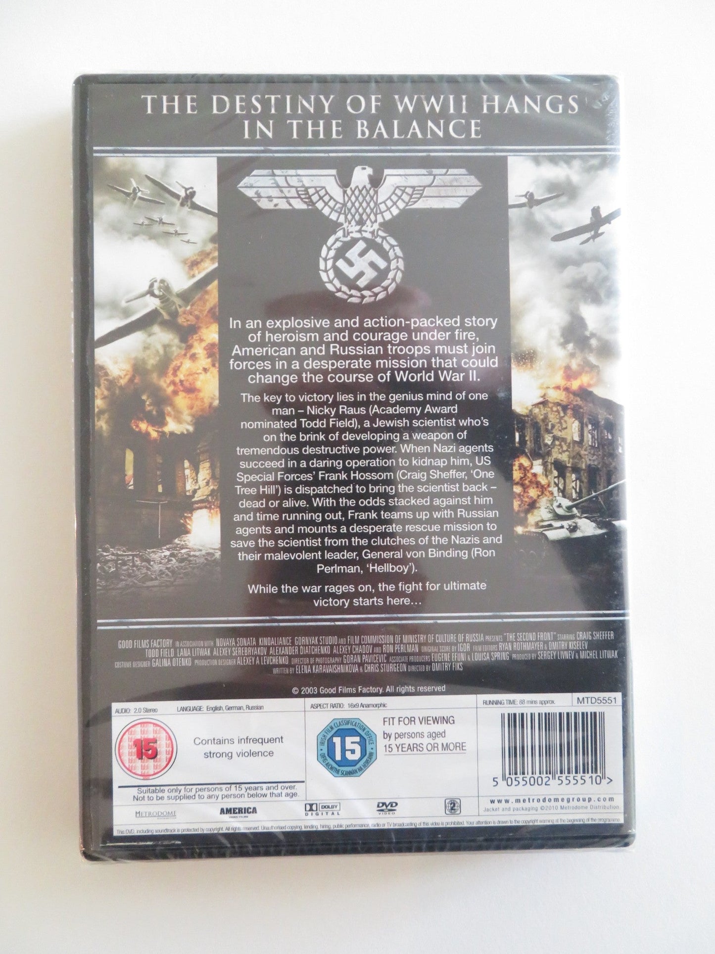 THE SECOND FRONT (DVD) RON PERLMAN CRAIG SHEFFER 2005 REGION 2 Rendezvous Cinema Movie posters