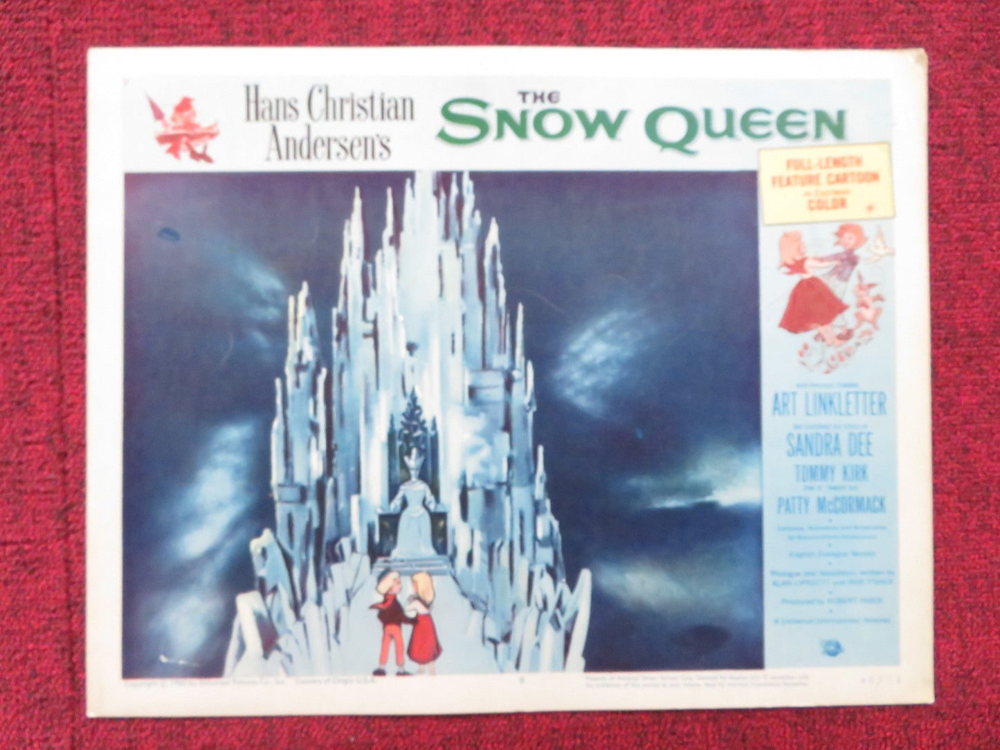 THE SNOW QUEEN US LOBBY CARD FULL SET SANDRA DEE TOMMY KIRK 1960 Rendezvous Cinema Movie posters