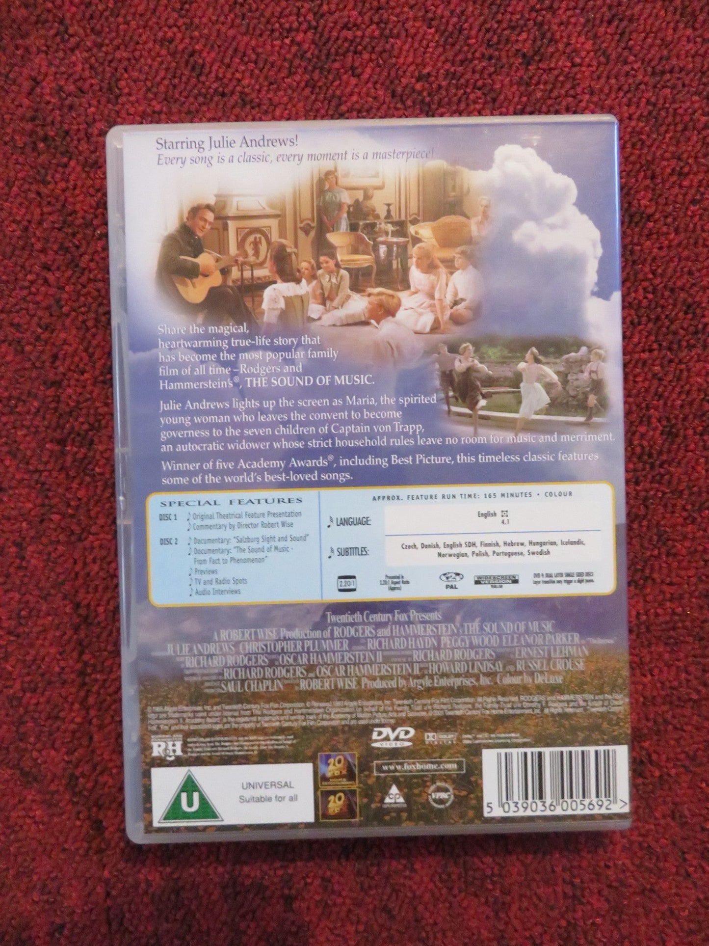 THE SOUND OF MUSIC - SPECIAL EDITION (DVD) JULIE ANDREWS 1965 REGION 2 Rendezvous Cinema Movie posters