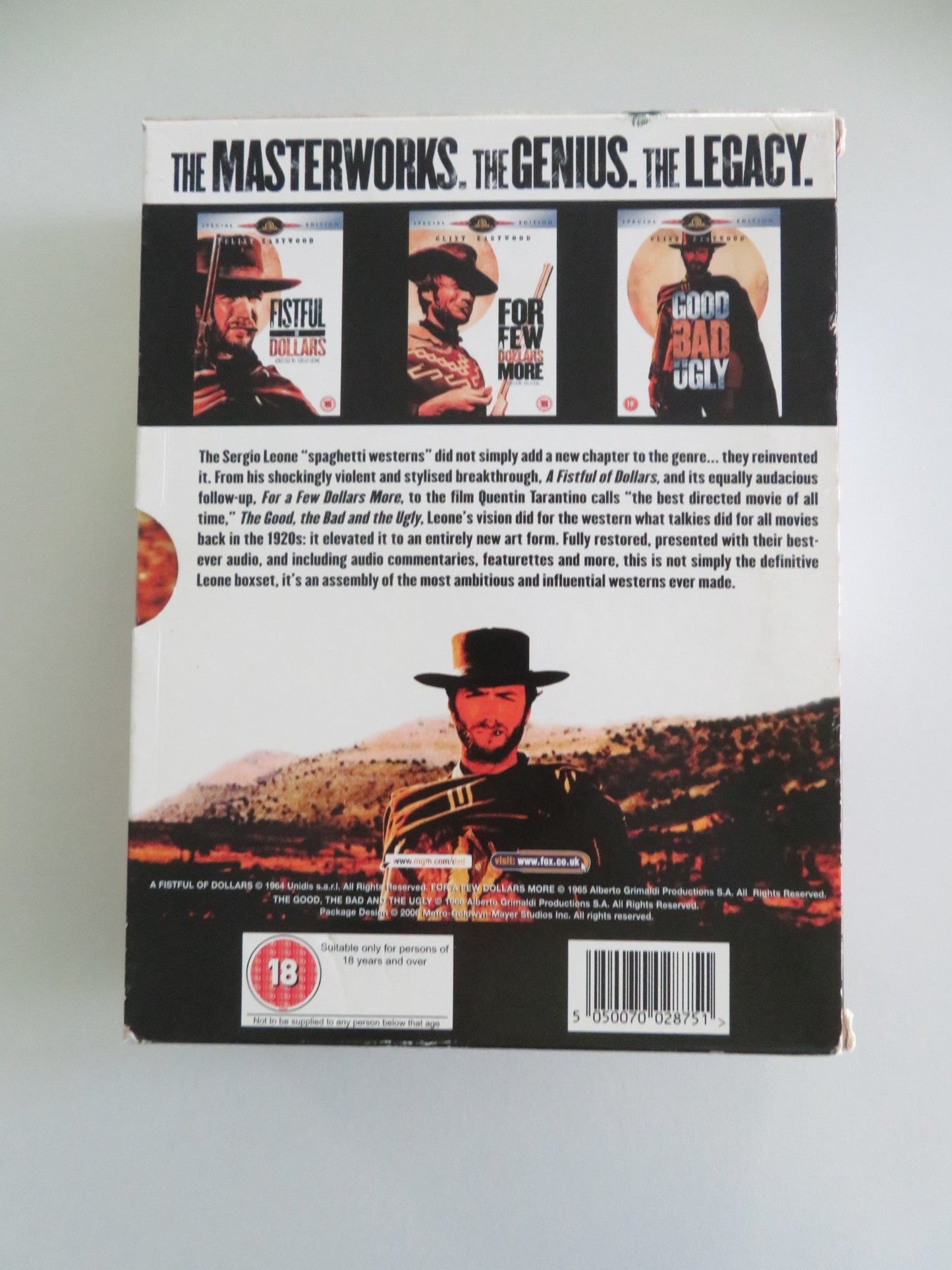 The Spaghetti Western Collection - A Fistful Of Dollars... (DVD BoxSet) Region 2 Movie posters