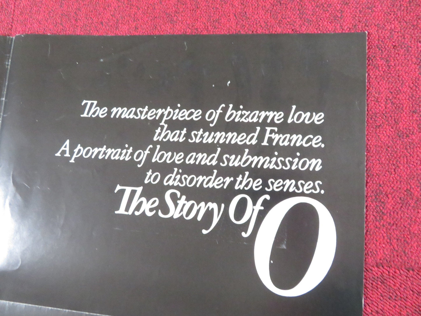 THE STORY OF O FOLDED US ONE SHEET POSTER CORINNE CLERY UDO KIER 1975 Rendezvous Cinema Movie posters