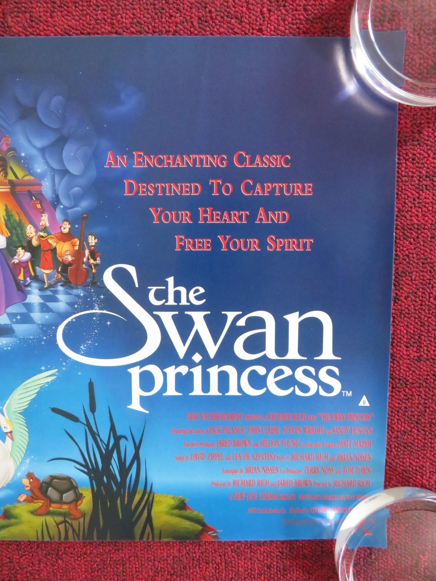THE SWAN PRINCESS UK MINI QUAD POSTER JACK PALANCE LIZ CALLAWAY 1994 Rendezvous Cinema Movie posters