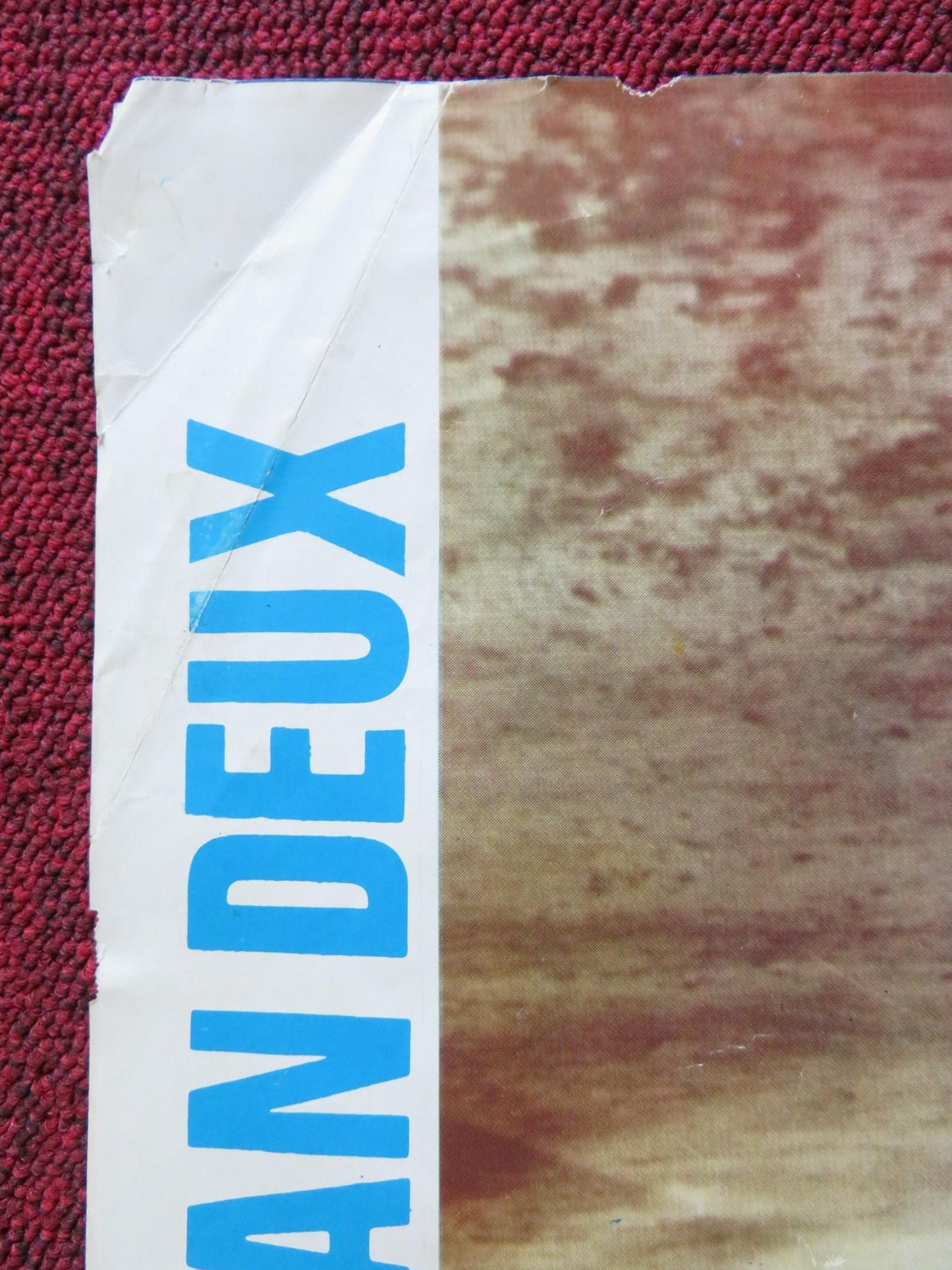 THE SWASHBUCKLER POSTER FOLDED JEAN PAUL BELMONDO MARLENE JOBERT 1971 Rendezvous Cinema Movie posters