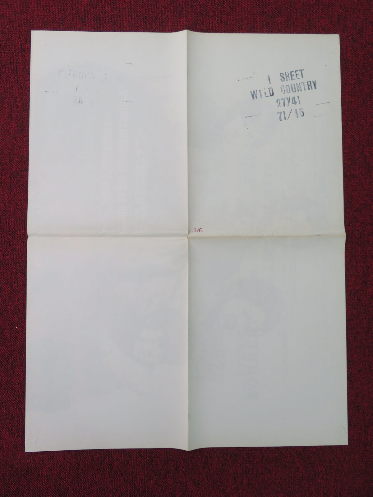 The Wild Country Folded US One Sheet Poster Disney Forrest Miles 1970 Movie posters