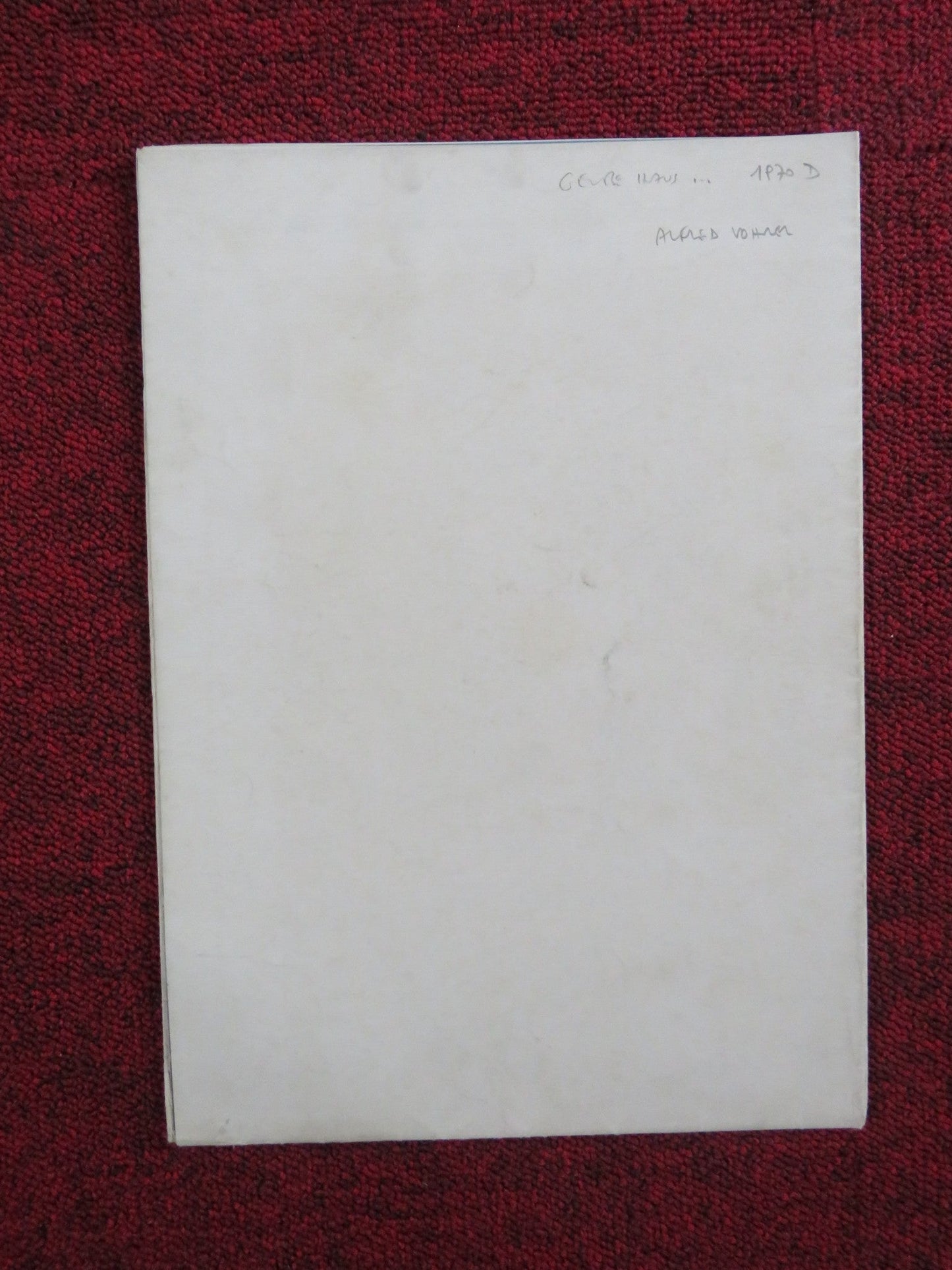 THE YELLOW HOUSE ON PINNASBERG GERMAN A1 POSTER FOLDED EDDIE ARENT 1970 Rendezvous Cinema Movie posters