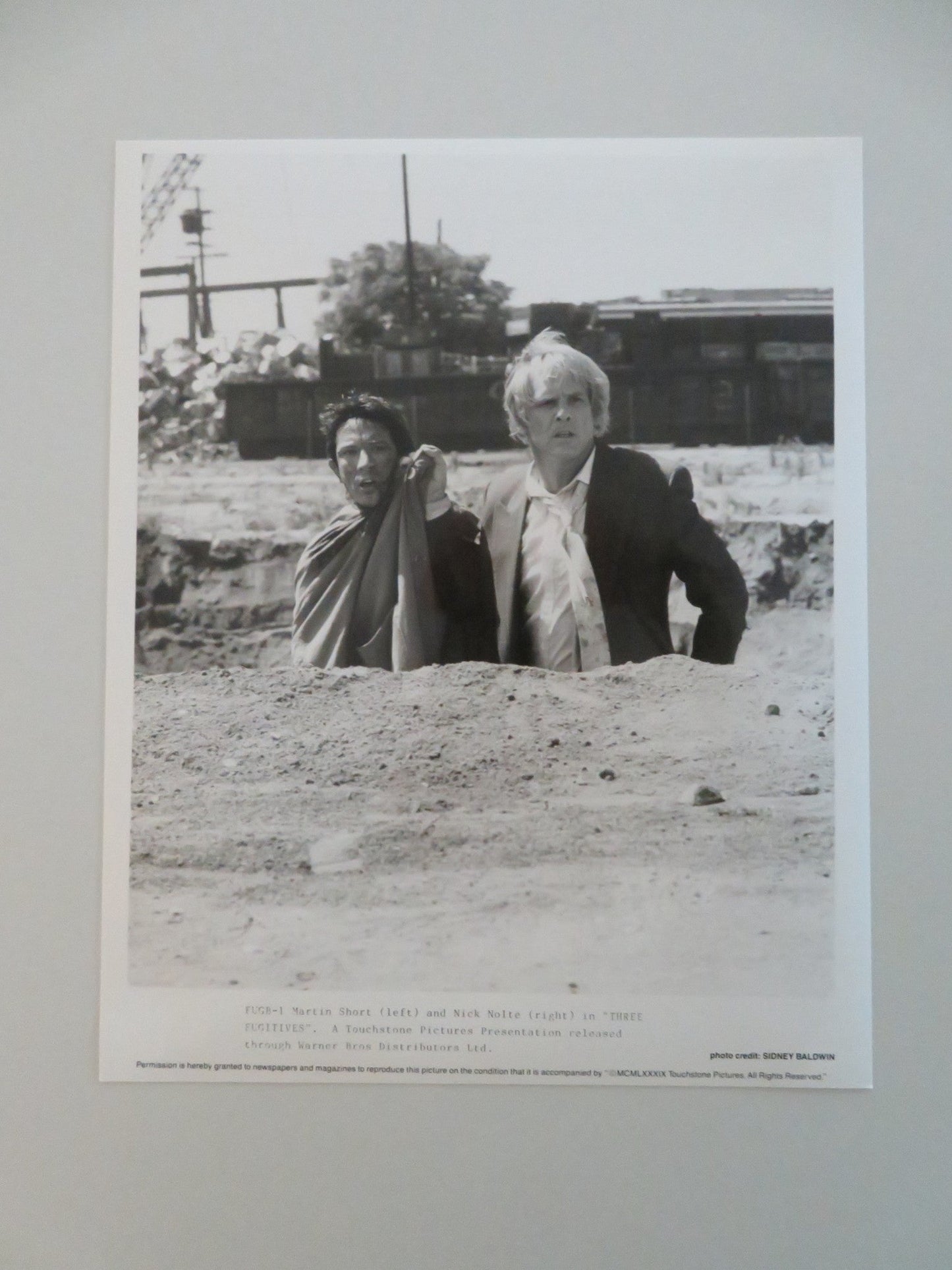 THREE FUGITIVES MOVIE STILL PHOTO LOT OF 6 MARTIN SHORT NICK NOLTE 1989 Movie posters