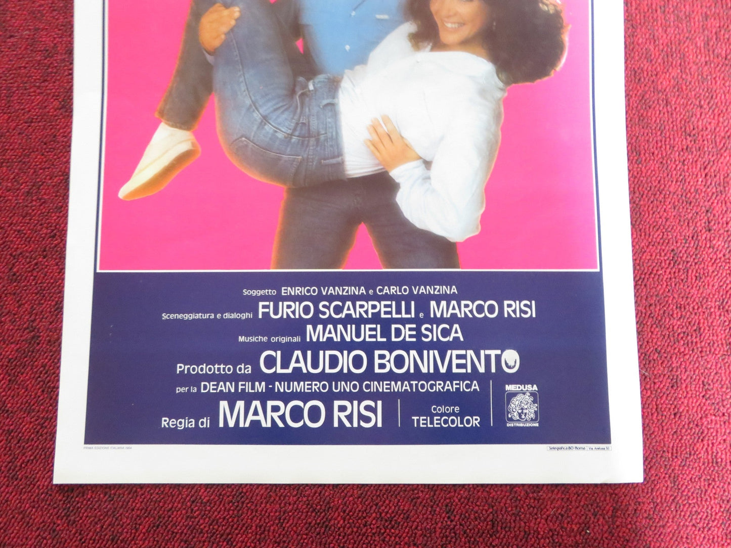 UN RAGSZZO E UNA RAGAZZA ITALIAN LOCANDINA POSTER JERRY CALA MARINA SUMA 1984 Rendezvous Cinema Movie posters