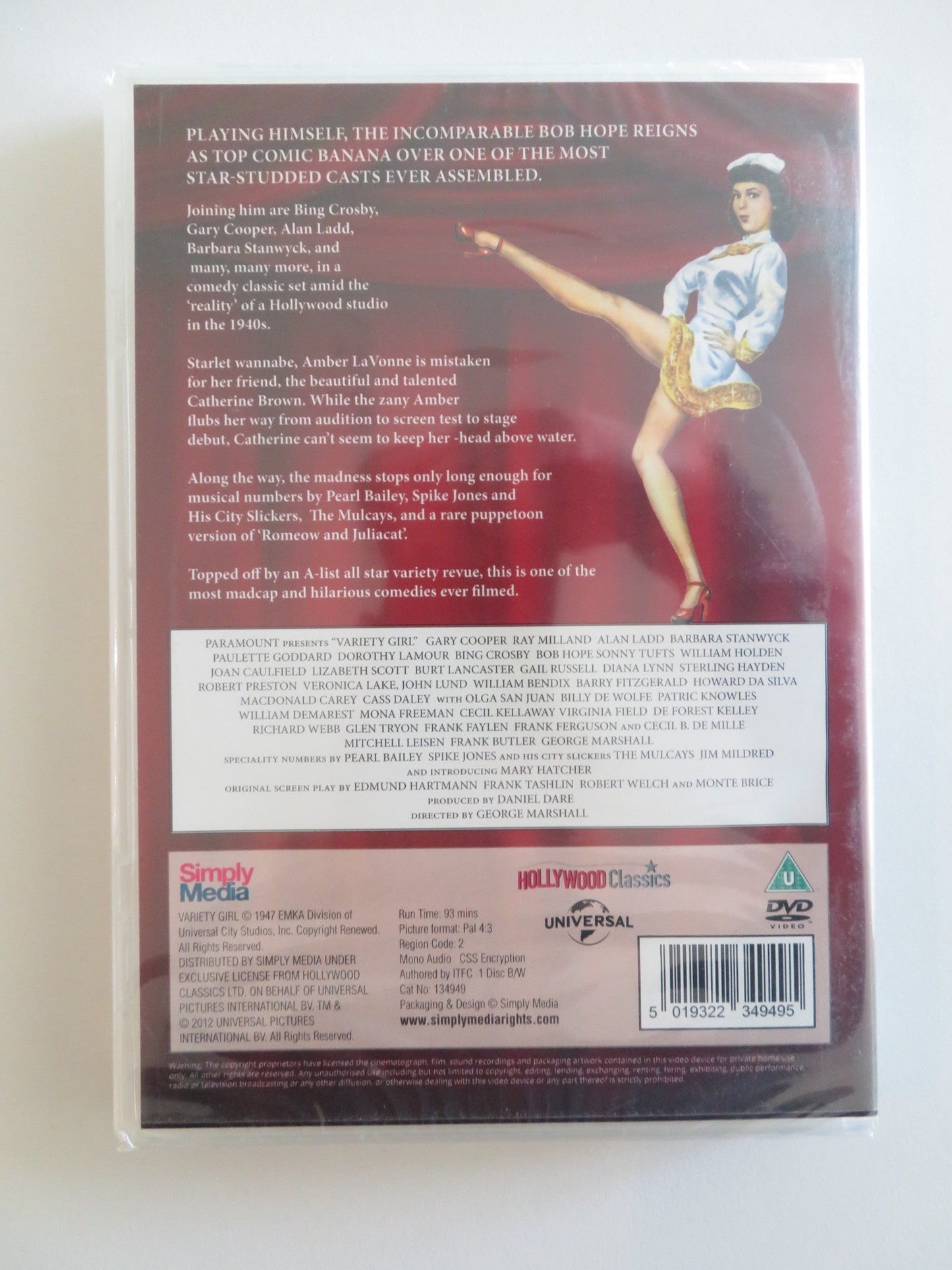 VARIETY GIRL (DVD) BING CROSBY MARY HATCHER 1947 REGION 2 Rendezvous Cinema Movie posters