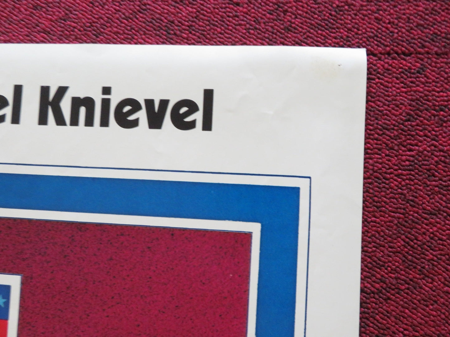 VIVA KNIEVEL! FOLDED POSTER EVEL KNIEVEL GENE KELLY LESLIE NIELSEN 1977 Rendezvous Cinema Movie posters