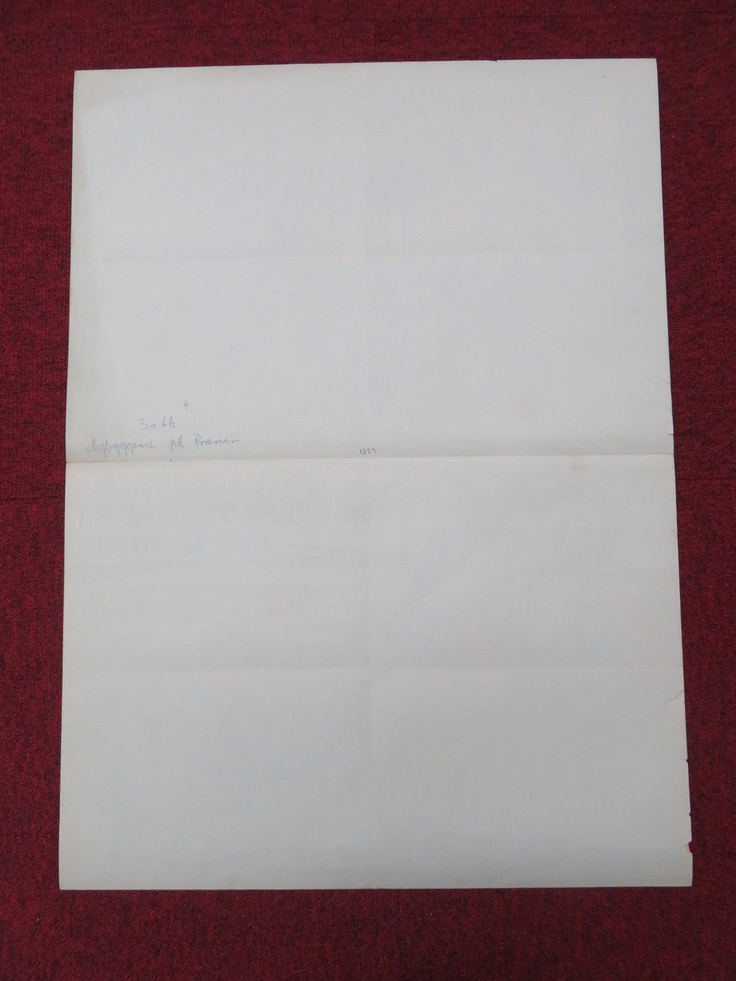 WILD HERITAGE DANISH POSTER ROLLED WILL ROGERS JR. MAUREEN O'SULLIVAN 1960 Movie posters