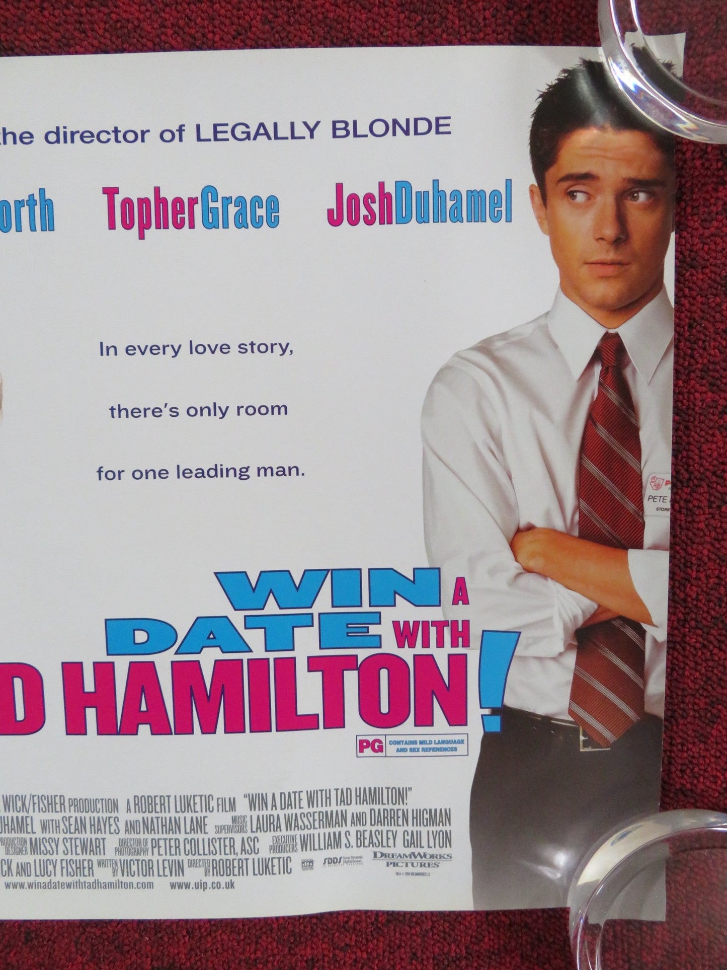 WIN A DATE WITH TAD HAMILTON! UK MINI QUAD POSTER KATE BOSWORTH J. DUHAMEL 2004 Rendezvous Cinema Movie posters
