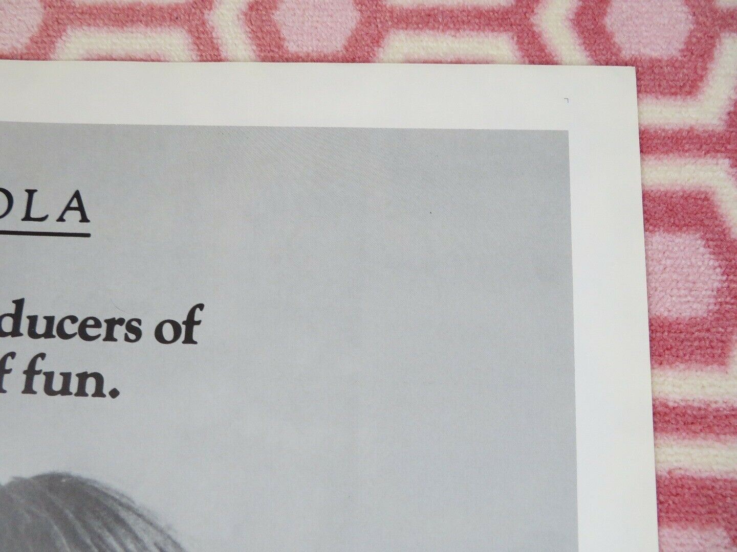 THE ESCAPE ARTIST US ORIGINAL ONE SHEET POSTER RAUL JULIA G ONEAL - Rendezvous Cinema