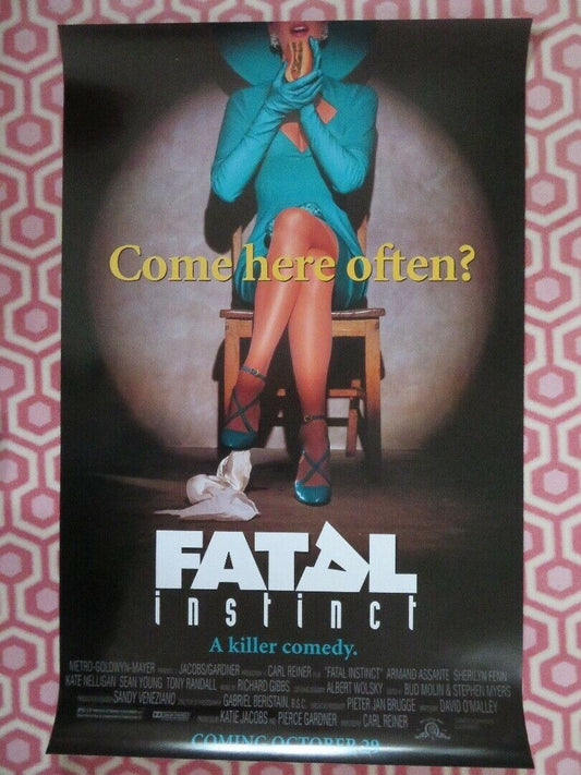 FATAL INSTINCT-BLUE US ONE SHEET  ROLLED POSTER SHERILYN FENN 1993