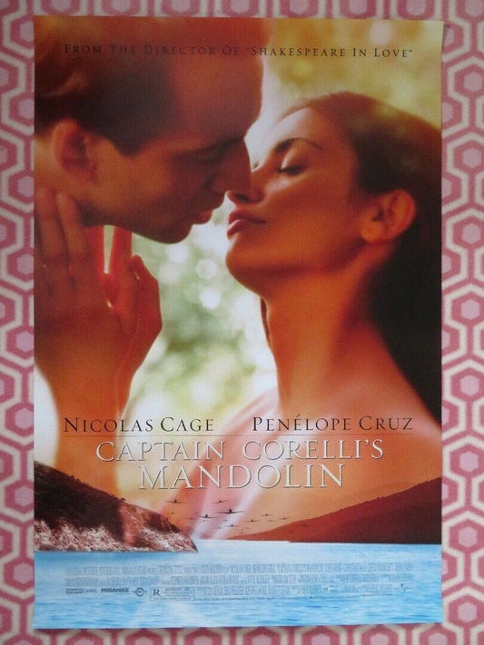 CAPTAIN CORELLI'S MANDOLIN US ONE SHEET ROLLED POSTER NICOLAS CAGE