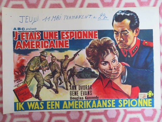 J'ETAIS UNE ESPIONNE AMERICAINE/I Was an American Spy BELGIUM (14"x 21") POSTER