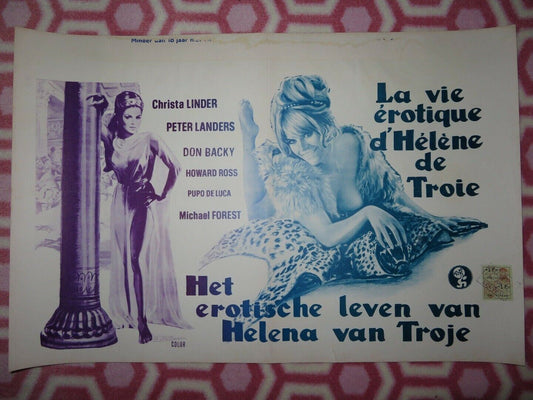 LA VIE EROTIQUE D'HELENE DE TROIE BELGIUM (14"x 21.5") POSTER 1973