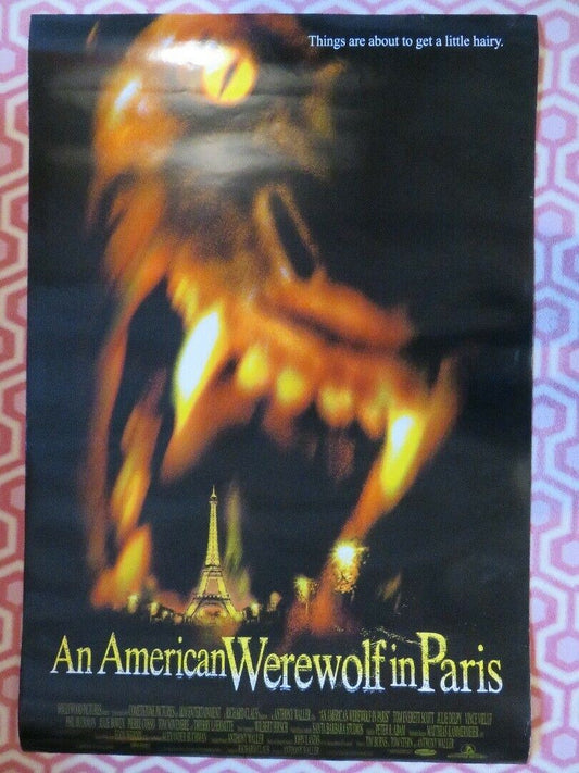 AN AMERICAN WEREWOLF IN PARIS US ONE SHEET ROLLED POSTER 1997