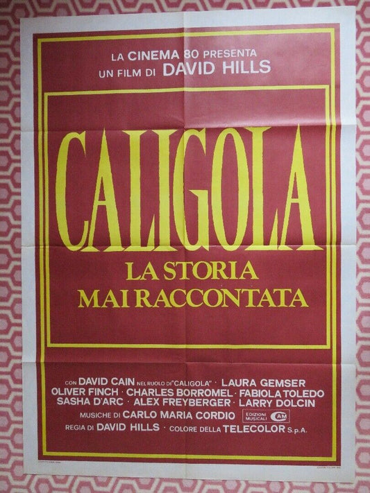 CALIGOLA The Untold Story ITALIAN 2 FOGLI (55"x 39") POSTER LAURA GEMSER 1982