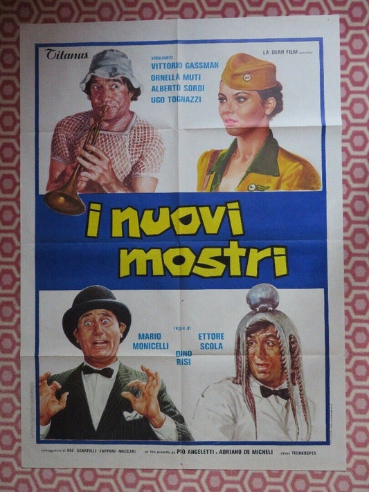 I NUOVI MOSTRI / Viva Italia! NEW MONSTERS ITALIAN 2 FOGLI  POSTER 1977