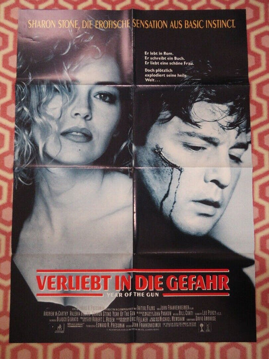YEAR OF THE GUN GERMAN A1 (33"x 23") POSTER SHARON STONE  ANDREW MCCARTHY 1991