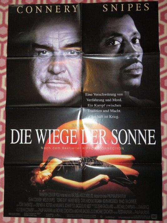 THE RISING SUN GERMAN A1 (33"x 23") POSTER WESLEY SNIPES SEAN CONNERY 1993