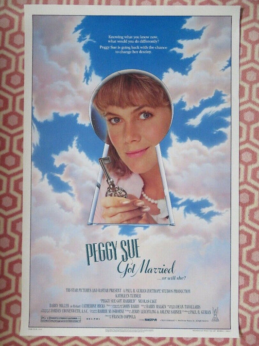 PEGGY SUE GOT MARRIED US ONE SHEET ROLLED POSTER KATHLEEN TURNER  1986