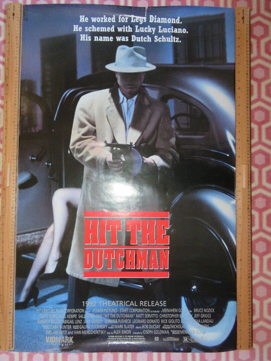 HIT THE DUTCHMAN US ONE SHEET ROLLED POSTER BRUCE NOZICK 1992