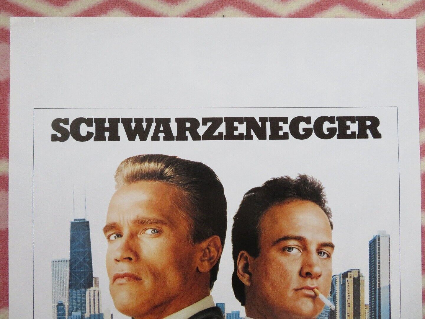RED HEAT BELGIUM (23.5"x 14") POSTER SCHWARZENEGGER BELUSHI 1988