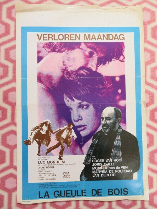 VERLOREN MAANDAG BELGIUM (23.5"x 15.5") POSTER ROGER VAN HOOL 1974