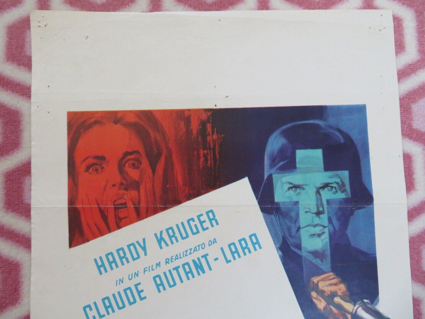 BOURGES MISSIONE GESTAPO ITALIAN LOCANDINA (27" x 13") POSTER 1968 - Rendezvous Cinema