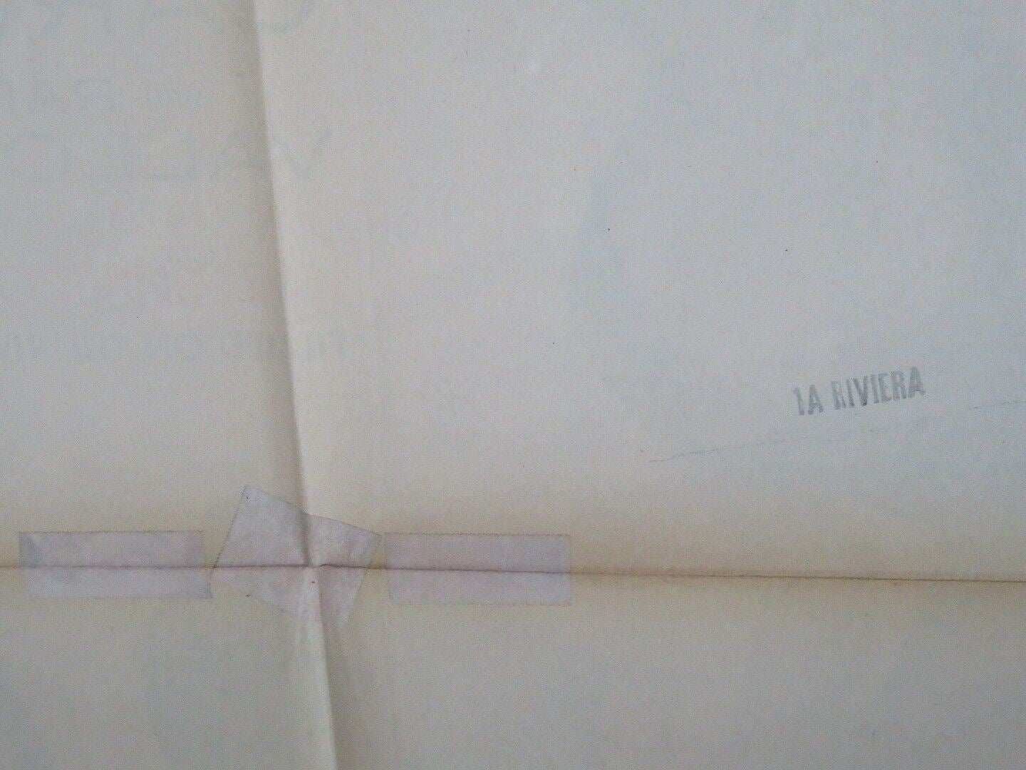 RIVIERA US ONE SHEET POSTER MARTINE COLE RAF VALLONE 1954 - Rendezvous Cinema