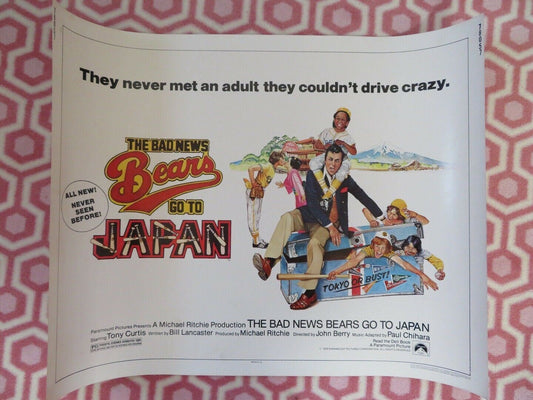 THE BAD NEWS BEARS GO TO JAPAN  US HALF SHEET (22"x 28") POSTER TONY CURTIS '78