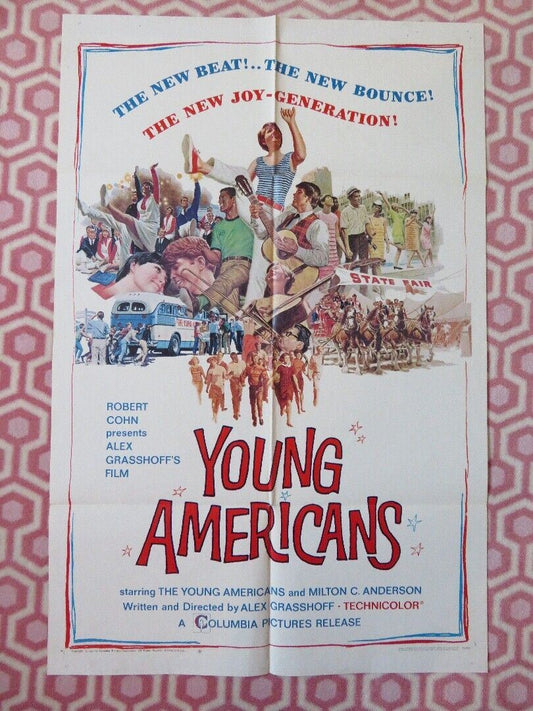 YOUNG AMERICANS FOLDED US ONE SHEET POSTER MILTON ANDERSON 1967