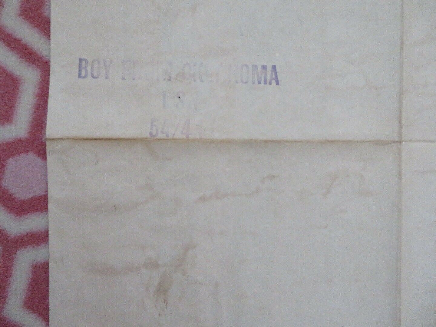 THE BOY FROM OKLAHOMA US ONE SHEET POSTER WILL ROGERS.JR 1954 - Rendezvous Cinema