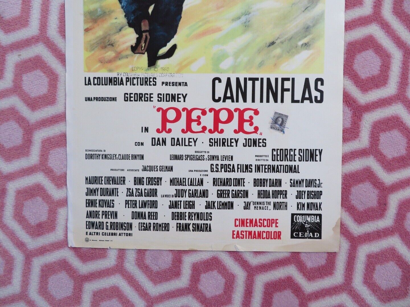 PEPE ITALIAN LOCANDINA (27.5"x13") POSTER CANTINFLAS DAN DAILEY 1961 - Rendezvous Cinema