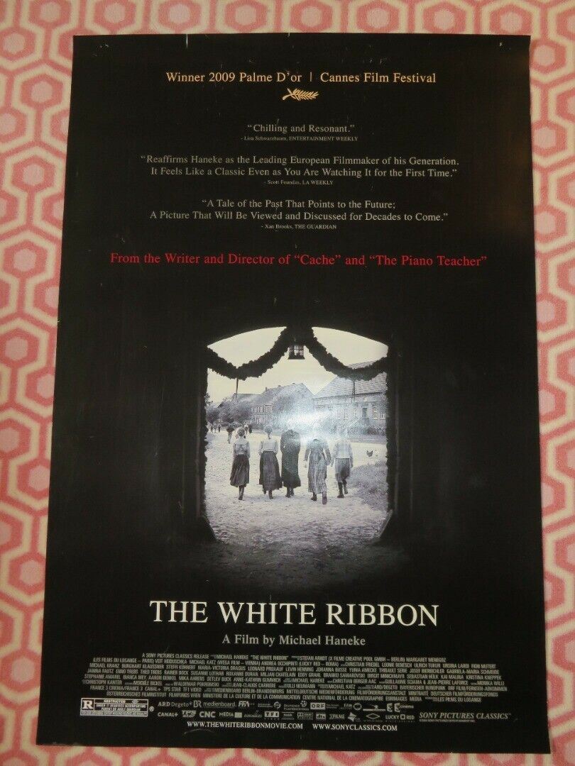 THE WHITE RIBBION US ONE SHEET ROLLED POSTER MICHAEL HANEKE 2009