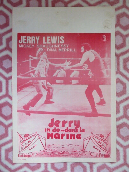 JERRY IN DE MARINE/ Don't Give Up the Ship BELGIUM (21.5"x14.5") POSTER 1959