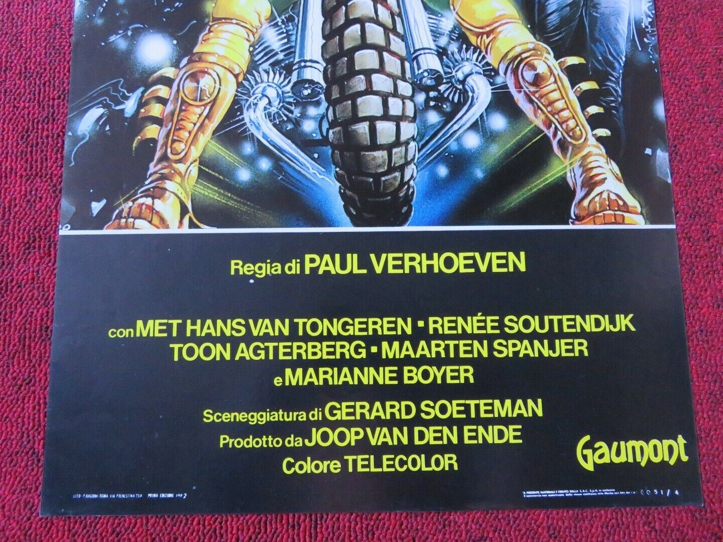 SPETTERS ITALIAN LOCANDINA (27.5"x12.5") POSTER PAU VERHOEVEN 1982 - Rendezvous Cinema