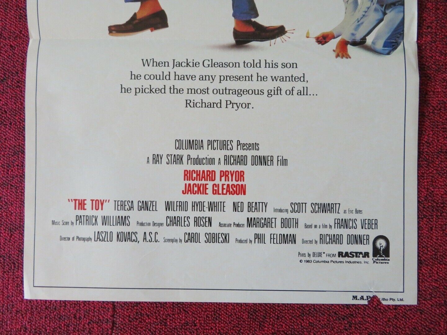 THE TOY FOLDED AUSTRALIAN DAYBILL POSTER RICHARD DONNER RICHARD PRYOR 1982 - Rendezvous Cinema