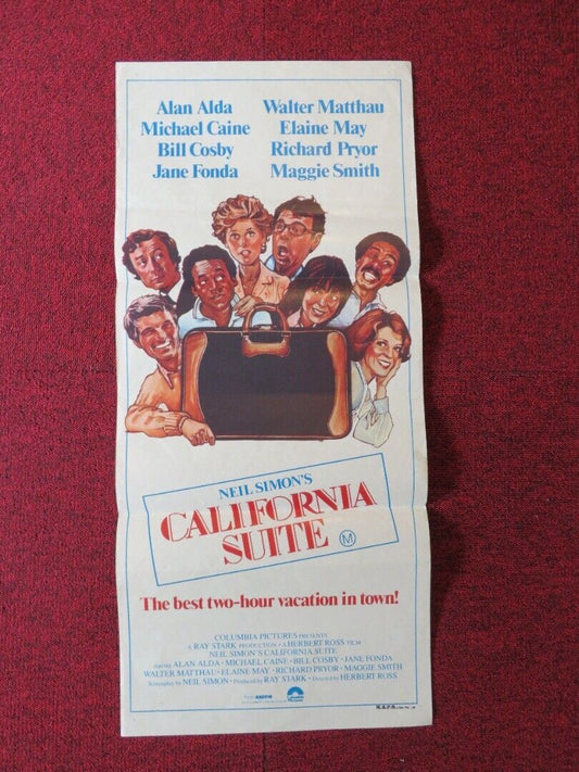 CALIFORNIA SUITE FOLDED AUSTRALIAN DAYBILL POSTER Jane Fonda  Michael Caine 1978