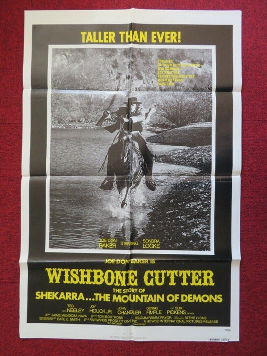 WISHBONE CUTTER / The Shadow of Chikara  FOLDED US ONE SHEET POSTER 1977