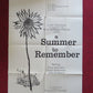 A SUMMER TO REMEMBER/ SERGE FOLDED US ONE SHEET POSTER BORYA BARKHATOV 1960
