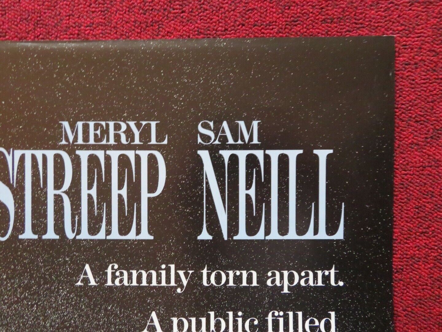 A CRY IN THE DARK FOLDED US ONE SHEET POSTER SAM NEILL MERYL STREEP 1988