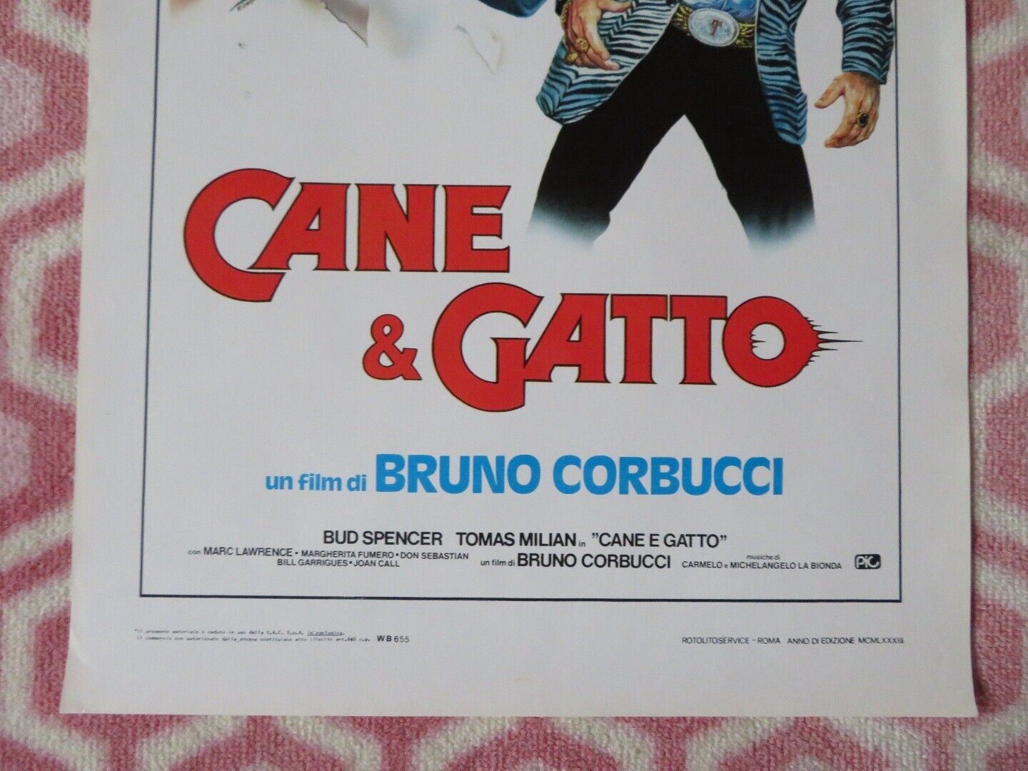 CANE & GATTO / Thieves and Robbers ITALIAN LOCANDINA (27.5"x13") POSTER 1983 - Rendezvous Cinema