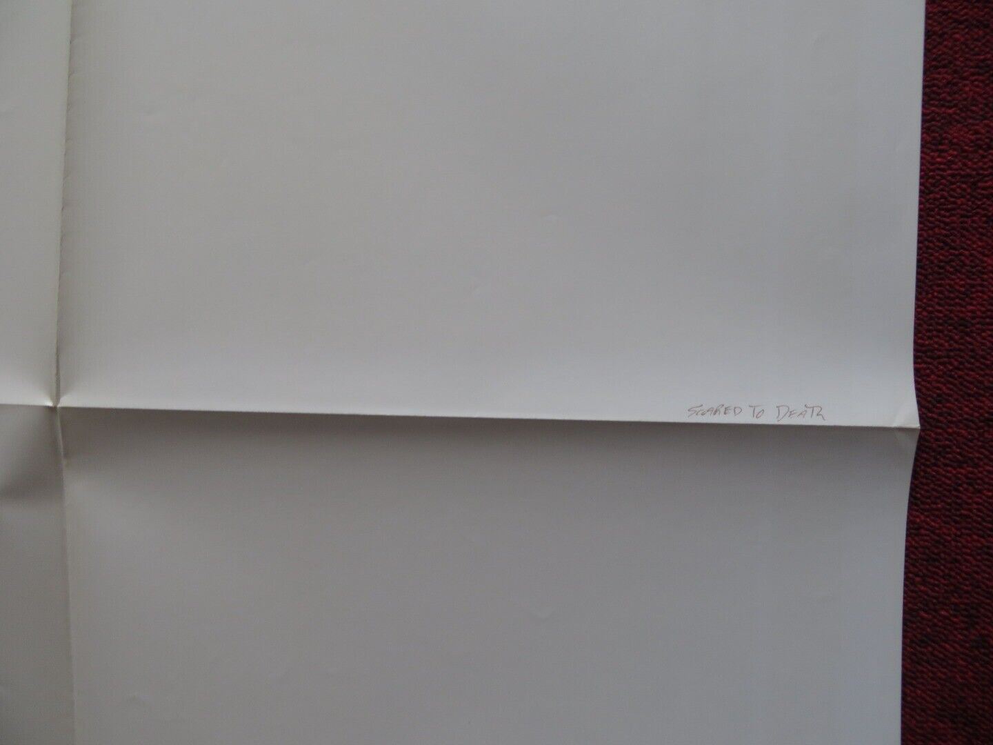 SCARED TO DEATH US ONE SHEET POSTER JOHN STINSON DIANA DAVIDSON 1980