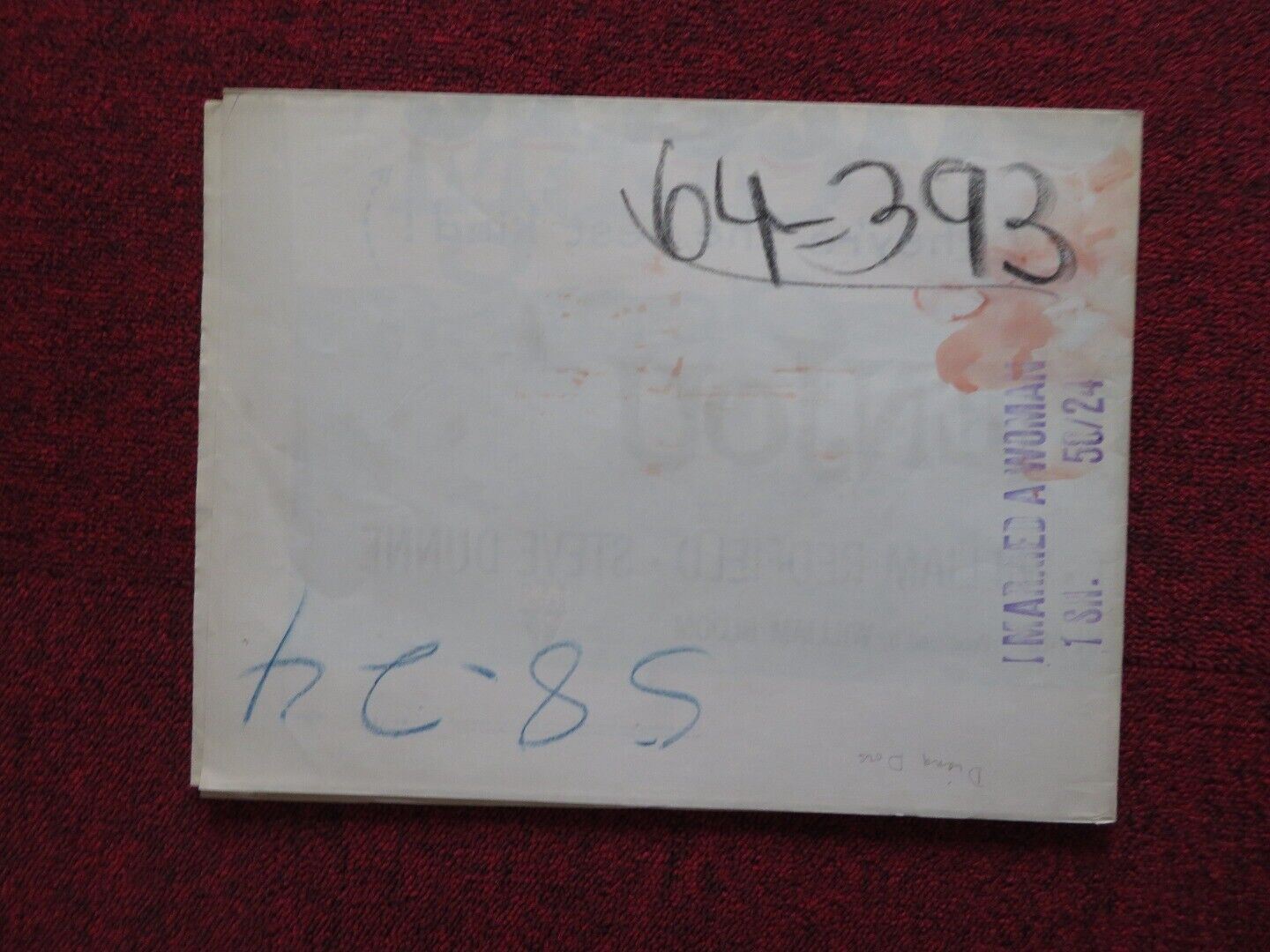 I MARRIED A WOMAN US ONE SHEET POSTER GEORGE GOBEL DIANA DORS 1958 - Rendezvous Cinema