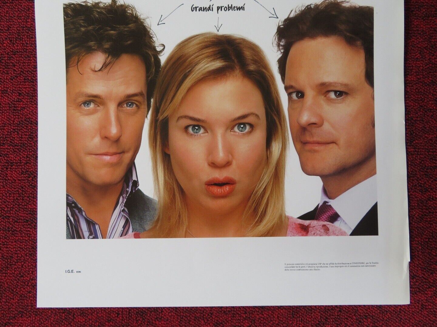 BRIDGET JONES: THE EDGE OF REASON ITALIAN LOCANDINA (27.5"x13") POSTER 2004 - Rendezvous Cinema