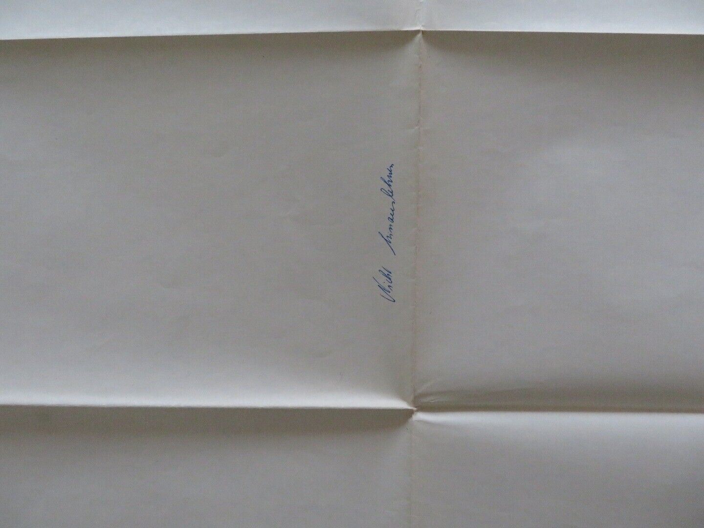 NICHT HINAUSLEHNEN GERMAN A1 (33"x 23") POSTER IVO GREGUREVIC 1977 - Rendezvous Cinema