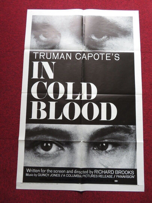 IN COLD BLOOD FOLDED US ONE SHEET POSTER TRUMAN CAPOTE ROBERT BLAKE 1968